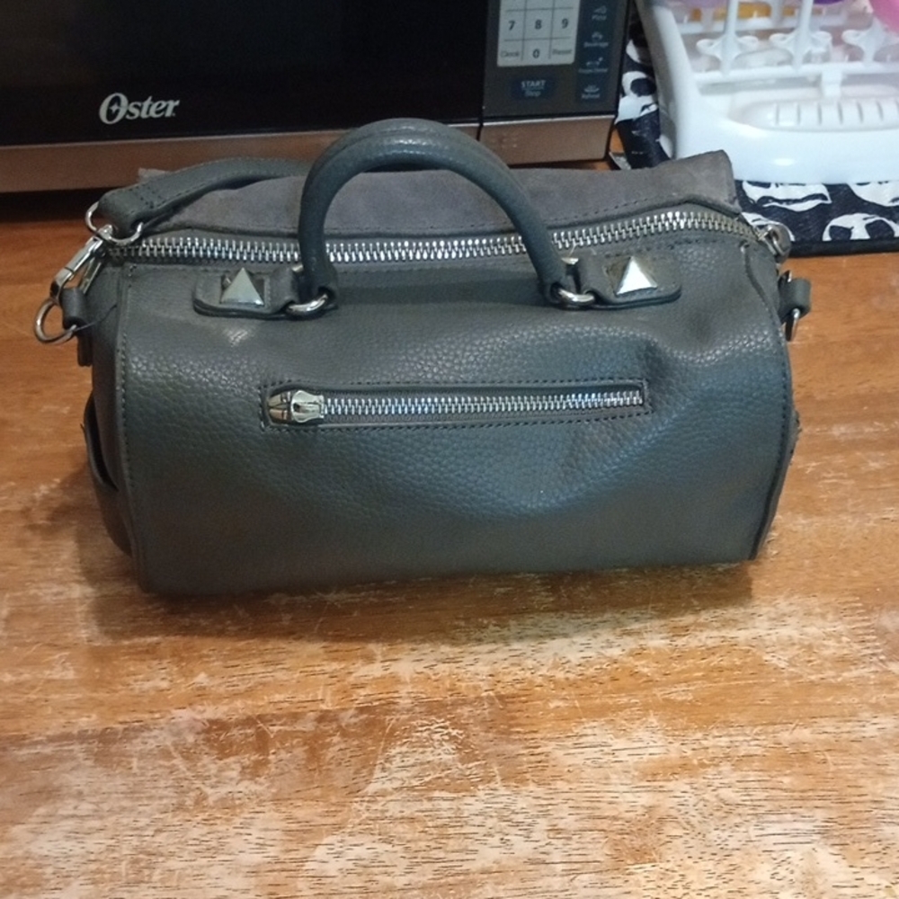 Moda Luxe Charcoal Satchel Bag